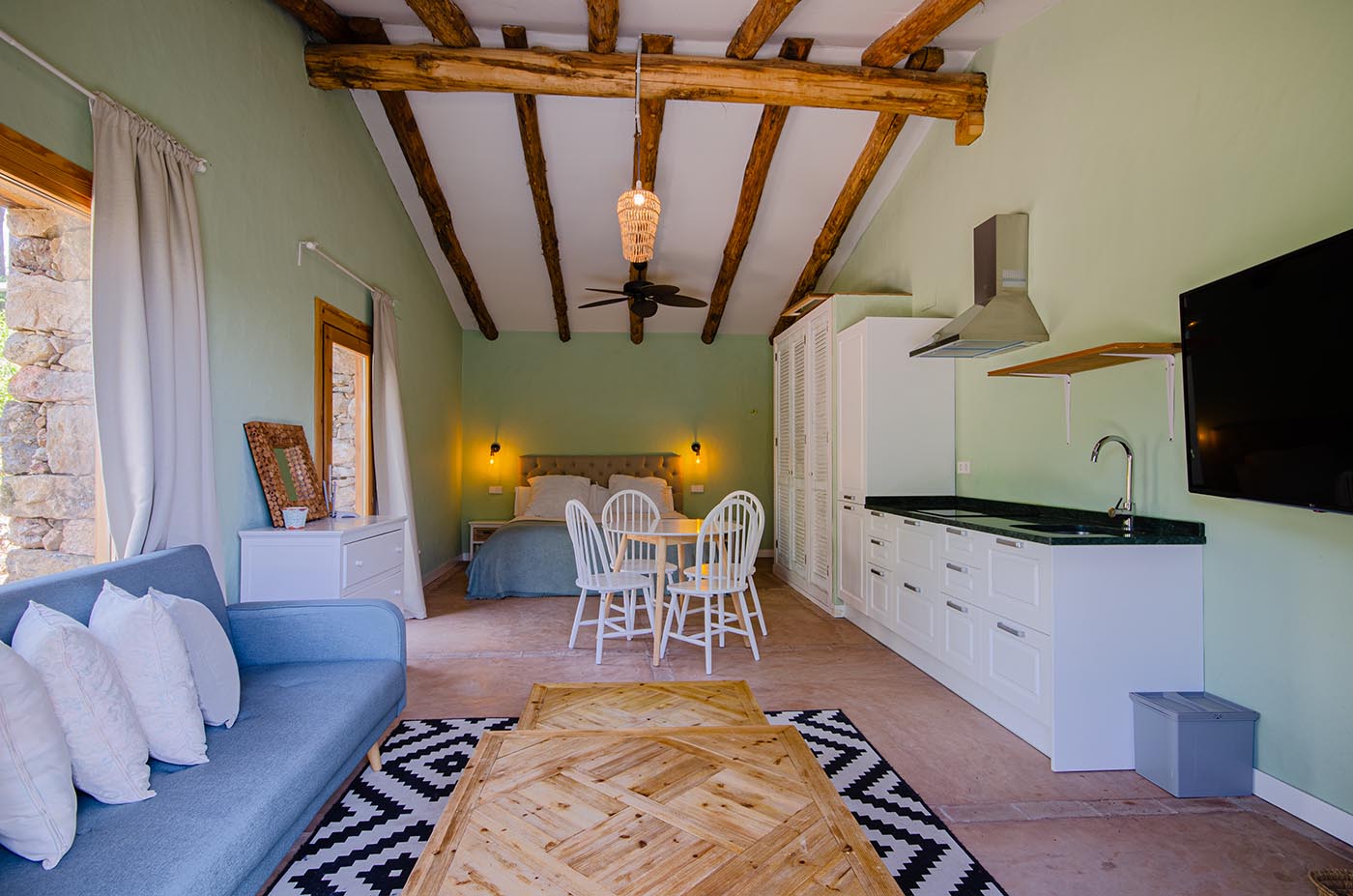 Annexe bedroom (more basic than main house)